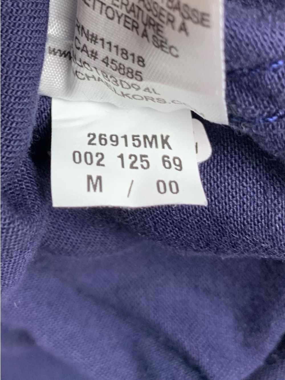 Michael Kors Denim Jacket Womens M Blue Stretch Trucker Gold Buttons Cotton - Picture 15 of 16